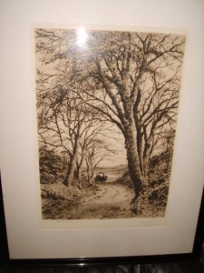 Fred Slocombe, Signed Etching